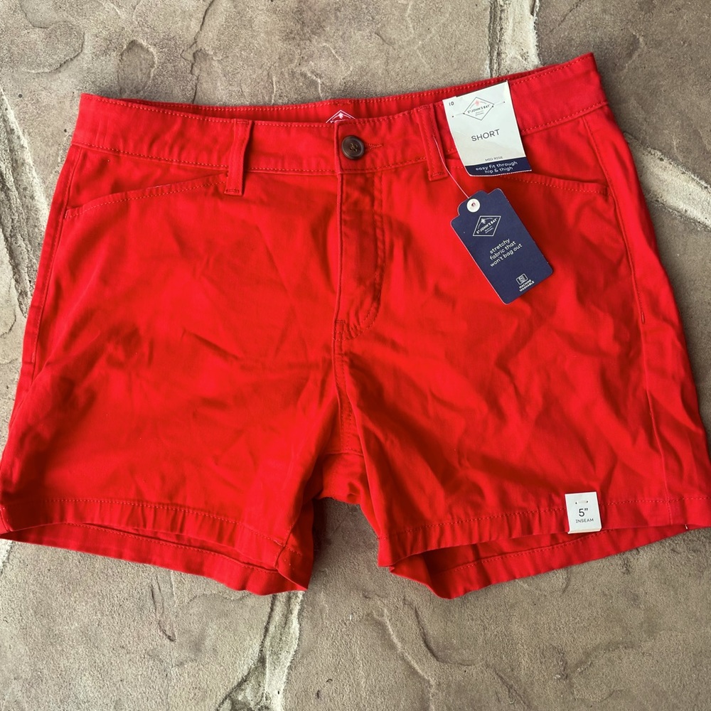 St. John’s Bay, Red, Shorts, Size 10